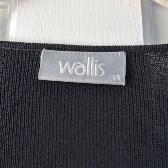 Wallis Black and White Cardigan Sweater with Embellished Design Size 14 - Picture 2 of 9